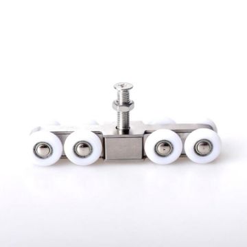 8-Wheel Stainless Steel Sliding Door Pulley - Silent & Wear-Resistant - 1