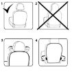 Car Seat Back Cover Protector - 2 PCS Kick Mat for Kids (Transparent) - 6