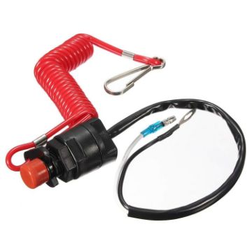 Universal Boat Outboard Engine Motor Kill Switch Safety Lanyard - 1