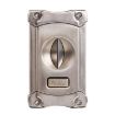 JIFENG 3 In 1 V Cigar Scissors Holder Cutter with Puncher - Silver - 1