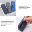 Oxford Cloth Pencil Case - 6 PCS Student Portable Horizontal Bag (Blue) - 3