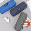 Oxford Cloth Pencil Case - 6 PCS Student Portable Horizontal Bag (Blue) - 6