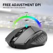 Inphic PM6 Wireless Mechanical Mouse, 6 Keys, 1600 DPI, Black, Silent Version - 6