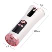 Wireless USB Charging Rotating Curling Iron - Portable Travel (White) - 6