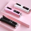 Wireless USB Charging Rotating Curling Iron - Portable Travel (White) - 7
