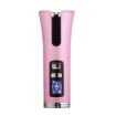 Portable Wireless USB Rotating Curling Iron - Pink, Travel-Friendly - 1