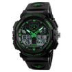 SKMEI 1270 Men's Waterproof Dual Display Digital Sports Watch - Green - 1
