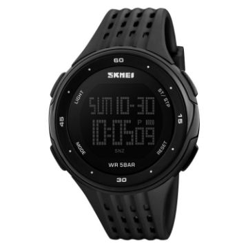 SKMEI 1219 Men's Multi-Function Electronic Outdoor Sports Watch - Black - 1