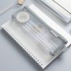 Transparent Mesh Pencil Case - Nylon, Small Black for Office & School Supplies - 8