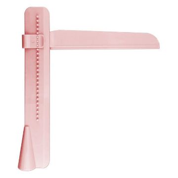 Adjustable Pink Cake Scraper Smoother Fondant Spatulas Edge Cream Tool - 1