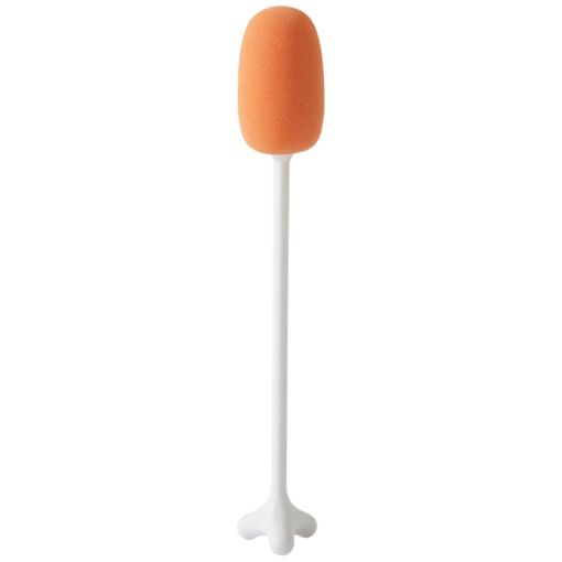 Long Handle Vertical Cup Brush for Baby Bottles, 29cm, White - 1