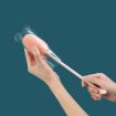 Long Handle Vertical Cup Brush for Baby Bottles, 29cm, White - 6