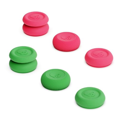 Pink Green Anti-Skid Rocker Cap Heightening Suit for NS PRO/PS4/PS5 Controller - 1
