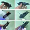 Kids 2.4G RC Mini Submarine Model - Black, Six-Way Water Play Boat - 7