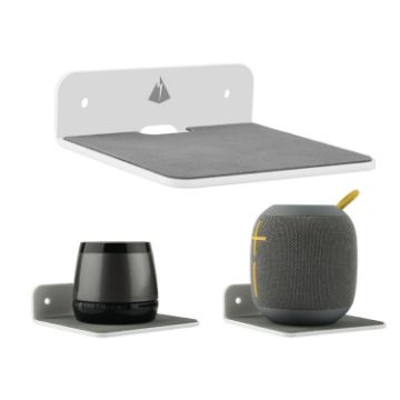 White Bluetooth Speaker Wall Storage & Phone Charging Bracket - Bedside Use - 1