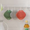 2 PCS Silicone Cleaning Brush - Non-Oily Kitchen Scouring Pad (Red) - 6