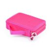 Square Two-Layer 35-Hole Sketch Colorful Lead Stationery Bag - Black - 3