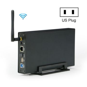 Blueendless 3.5" Mobile Hard Disk Box WIFI NAS Private Cloud Storage US Plug - 1