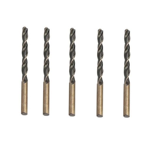 10.5mm 4341 Steel Twist Drill Bit Set - 5 PCS Black Yellow High-Speed - 1