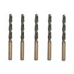 5 PCS 13mm 4341 HSS Black Yellow Twist Drill Steel Plate - 1