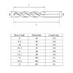 5pcs 10.0mm M35 Cobalt HSS Twist Drill Bit for Stainless Steel - 8
