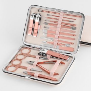 18 in 1 Stainless Steel Nail Clippers & Pedicure Tools Set - 1