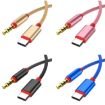 4 PCS 3.5mm to Type-C Audio Cable Mic Adapter for Mobile (Gold) - 3