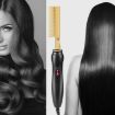 Multifunctional Electric Perm Comb - Dry/Wet Use, Curly/Straight, US Plug - 8