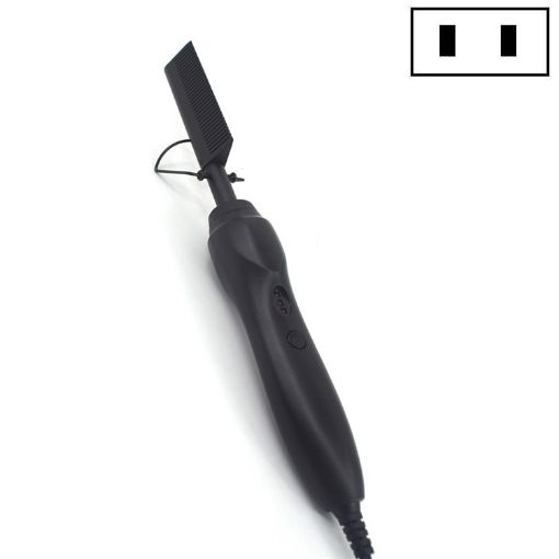 Multifunctional Electric Perm Comb - Dry/Wet Use, Curly/Straight, US Plug - 1