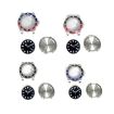 40MM Stainless Steel Case for ETA2836/Pearl 3804 GMT Watch (Blue Red) - 2