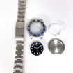 40MM Stainless Steel Case for ETA2836/Pearl 3804 GMT Watch (Black Blue) - 1