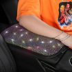Black Car Diamond Armrest Box Cushion - Non-Slip, Personalized Decor - 5