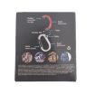Blue Aluminum Alloy D-Type Carabiner - Multifunctional Quick-Hanging Buckle - 6