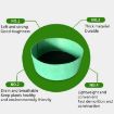 Green 56L Felt Planting Barrel - 60x20cm Non-Woven Seedling Bag - 3