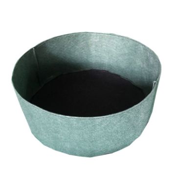 115L Dark Green Felt Planting Barrel - 70x30cm Non-Woven Seedling Bag - 1
