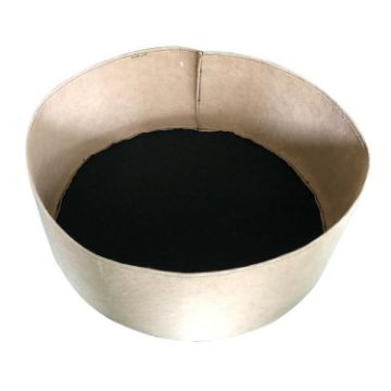 115L Felt Planting Barrel - 70x30cm Round Non-Woven Seedling Bag (Camel) - 1