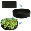 150L Green Felt Planting Barrel - 80x30cm Non-Woven Seedling Bag - 6