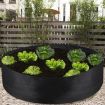 Grass Green 90x30cm 190L Felt Planting Barrel Round Non-Woven Bag - 8