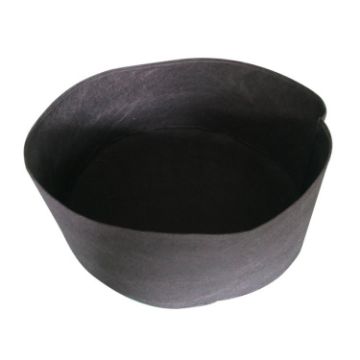 Felt Planting Barrel 127x30cm 380L Round Non-Woven Seedling Bag Black - 1