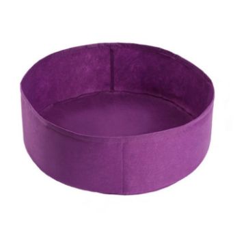 Purple 127x30cm 380L Felt Planting Barrel Indoor Outdoor Round Bag - 1