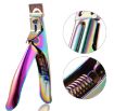 French U-Shaped Stainless Steel Nail Knife - Colorful Titanium 2 - 4