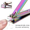 10 PCS Black Titanium Nail Shear Exfoliating Manicure Tool - Small Slope - 5