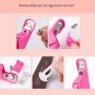 Light Blue U-Shaped DIY French Nail Scissors for Fake Nails - 6