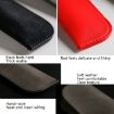 Black Leather Pencil Bag - Simple Portable PU Stationery Protective Shell - 5