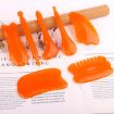 Resin Yellow Scraping Sheet Massage Stick & Acupuncture Pen Comb - 2