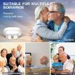 GM-305 Binaural Magnetic Rechargeable Hearing Aid - Flesh/Black - 7