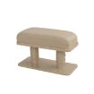 Universal Beige Leather Car Arm Handle Seat Elbow Tray Armrest Box - 1
