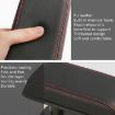 Universal Beige Leather Car Arm Handle Seat Elbow Tray Armrest Box - 4