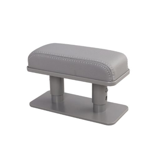 Universal Gray Leather Car Arm Handle Seat Left Elbow Tray Armrest Box - 1