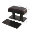 Universal Gray Leather Car Arm Handle Seat Left Elbow Tray Armrest Box - 3